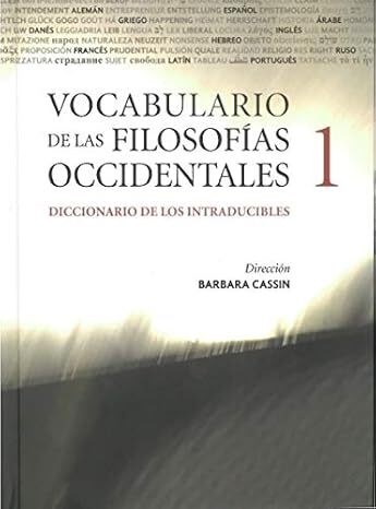 Papel VOCABULARIO DE LAS FILOSOFIAS OCCIDENTALES  (2 VOLS)
