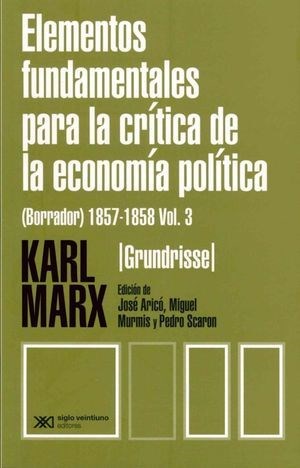 Papel Elementos Fundamentales Para La Critica De La Economia Polit