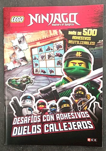 Papel LEGO Ninjago. Desafíos con adhesivos. Duelos callejeros