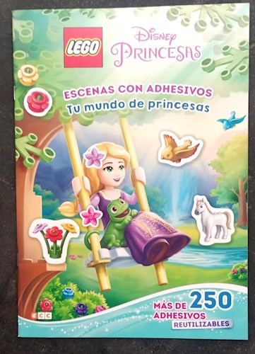 Papel LEGO Disney Princesas. Escenas con adhesivos. Tu mundo de princesas.