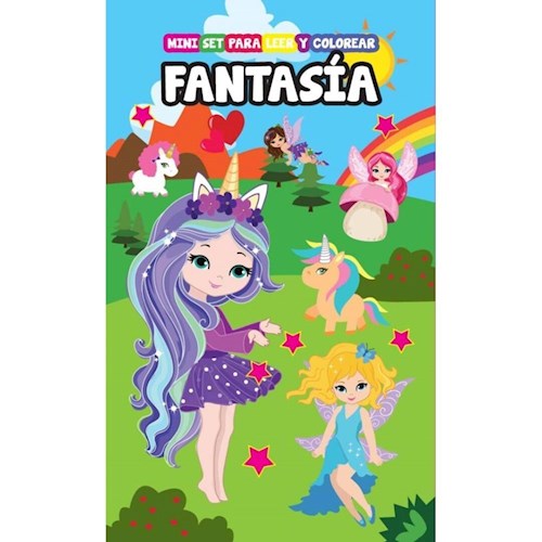  Mini Set Para Leer Y Colorear Fantasia