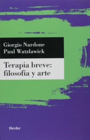 Papel TERAPIA BREVE: FILOSOFIA Y ARTE