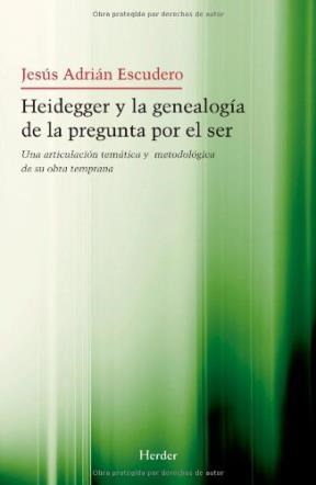 Papel HEIDEGGER Y LA GENEALOGIA DE LA PREGUNTA POR EL SER