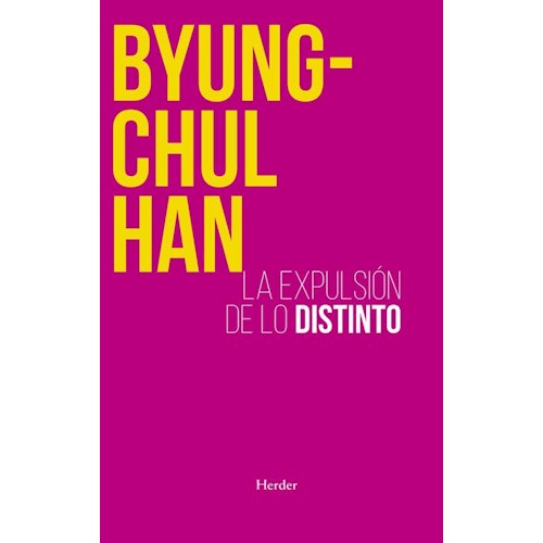 Papel LA EXPULSIÓN DE LO DISTINTO