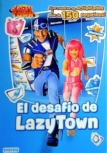 Papel EL DESAFIO DE LAZY TOWN CON CUADROS DE ACTIVIDADES