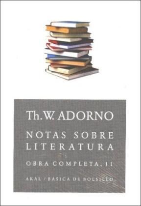 Papel O.C. ADORNO 11 NOTAS SOBRE LITERATURA
