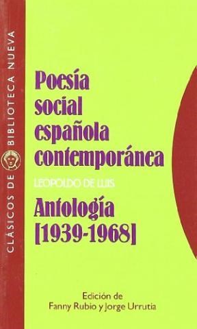 Papel POESIA SOCIAL ESPAÑOLA CONTEMPORANEA ANTOLOGIA 1939-1968