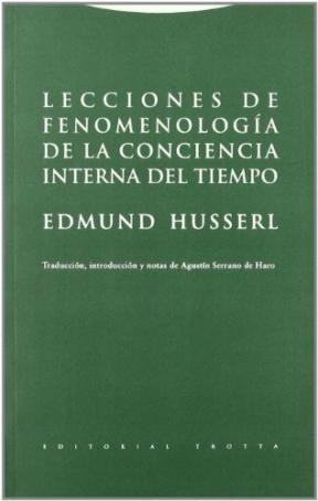 Papel LECCIONES DE FENOMENOLOGIA DE LA CONCIENCIA INTERNA DEL TIEMPO