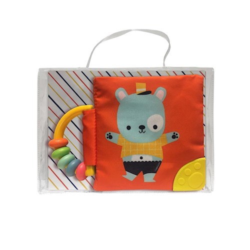 Papel MI LIBRO SUAVE CON SONAJERO Y MORDILLO: OSO