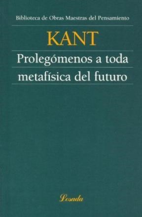Papel PROLEGOMENOS A TODA METAFISICA DEL FUTURO