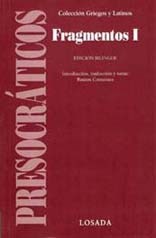 Papel FRAGMENTOS PRESOCRATICOS I - EDICION BILINGUE