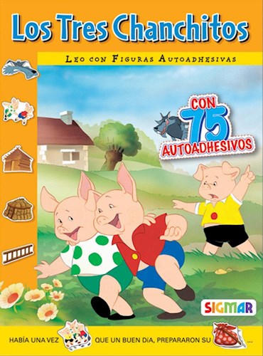  Tres Chanchitos  Los (Leo Con Figuras Autoadhedivos)