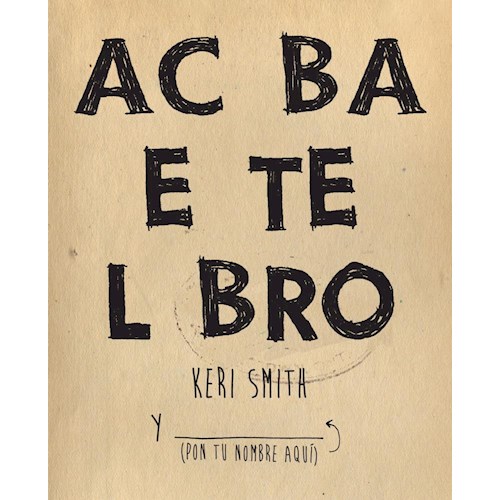 Papel ACABA ESTE LIBRO