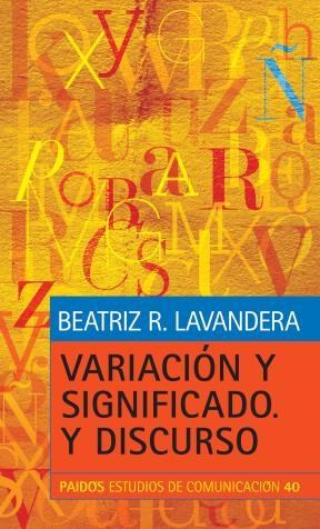 Papel VARIACION Y SIGNIFICADO. Y DISCURSO