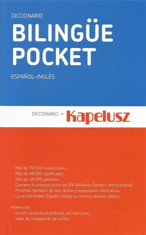 Papel KAPELUSZ DICCIONARIO BILINGÜE POCKET