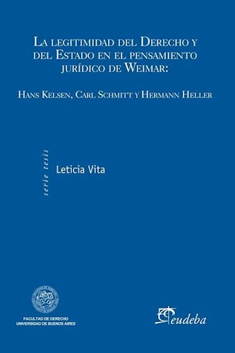 Papel La legitimidad del Derecho y del Estado en el pensamiento jurídico de Weimar