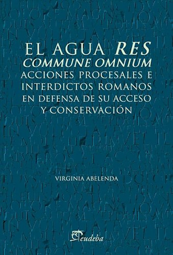 E-book El agua res commune omnium
