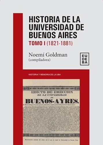 Papel Historia de la Universidad de Buenos Aires: 1821-1881