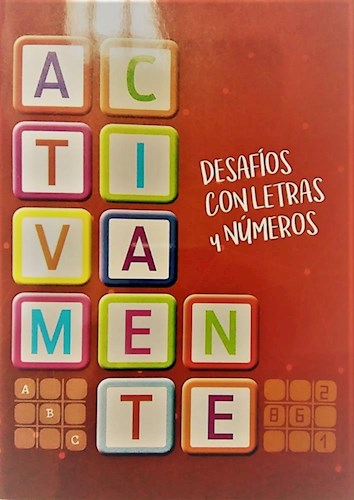 Papel ACTIVAMENTE 2 DESAFIOS CON LETRAS Y NUMEROS ROJO