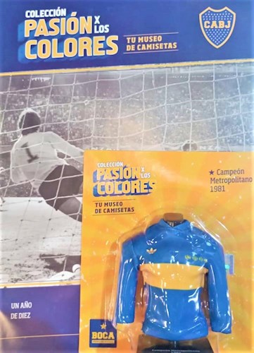 Papel CAMISETA BOCA CAMPEON METROPOLITANO 1981 PASION POR LOS COLORES