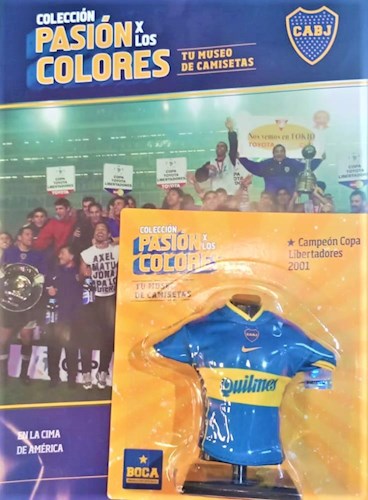 Papel CAMISETA BOCA CAMPEON LIBERTADORES 2001 PASION POR LOS COLORES