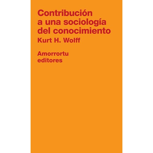Papel CONTRIBUCION A UNA SOCIOLOGIA DEL CONOCIMIENTO