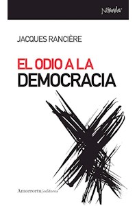 papel El odio a la democracia