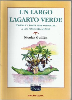 Papel UN LARGO LAGARTO VERDE