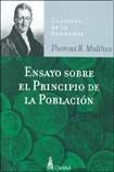 Papel ENSAYO SOBRE EL PRINCIPIO DE LA POBLACION