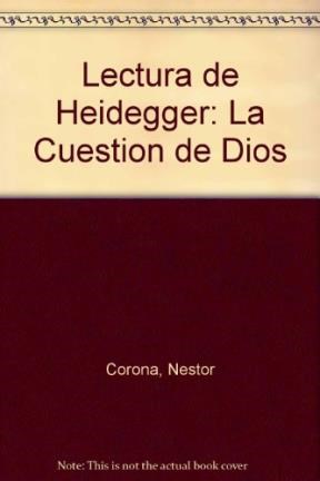  Lectura De Heidegger La Cuestion De Dios