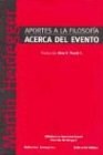 Papel APORTES A LA FILOSOFIA. ACERCA DEL EVENTO