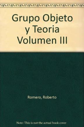  Grupo Objeto Y Teoria Vol Iii