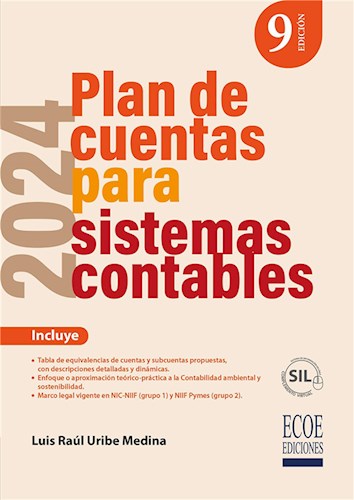 E-book Plan De Cuentas Para Sistemas Contables 2024 - 9Na Edición