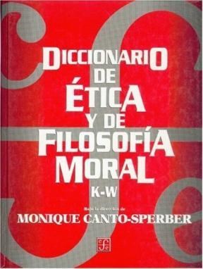 Papel DICCONARIO DE ETICA Y FILOSOFIA MORAL K-Z
