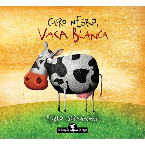 Papel CUERO NEGRO VACA BLANCA (RÚSTICA)