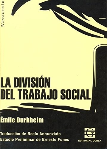 Papel LA DIVISION DEL TRABAJO SOCIAL