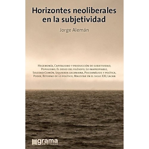 Papel HORIZONTES NEOLIBERALES EN LA SUBJETIVIDAD