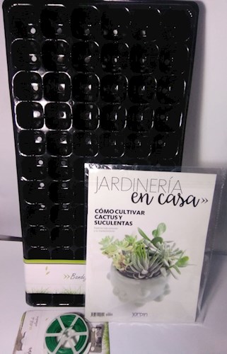 Papel COMO CULTIVAR CACTUS Y SUCULENTAS + HILO DE ALAMBRE Y MACETERO REVISTA JARDIN