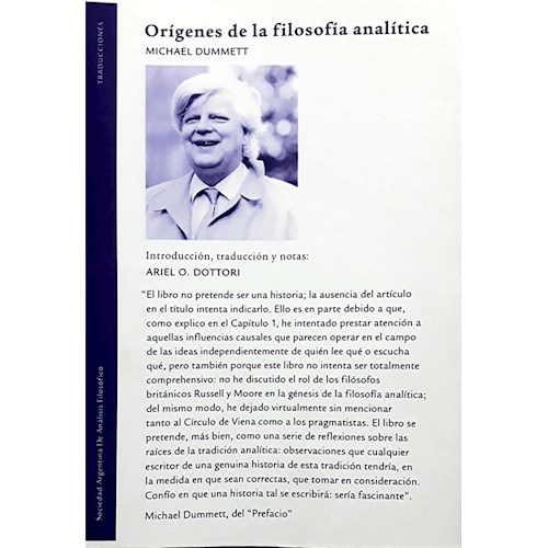 Papel ORÍGENES DE LA FILOSOFÍA ANALÍTICA
