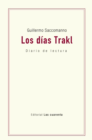 Papel LOS DÍAS TRAKL