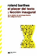 Papel PLACER DEL TEXTO Y LECCION INAUGURAL, EL