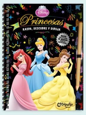 Papel PRINCESAS RASPA, DESCUBRE Y DIBUJA