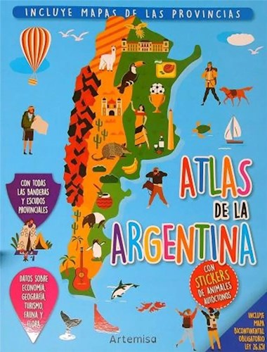  Atlas De La Argentina Con Stickers