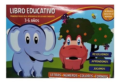 Papel LIBRO EDUCATIVO SURTIDO PRIMEROS PASOS EN EL APRENDIZAJE 3-6 AÑOS