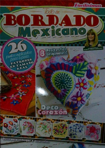 Papel TODO EN BORDADO MEXICANO 26 PUNTOS DECO CORAZON