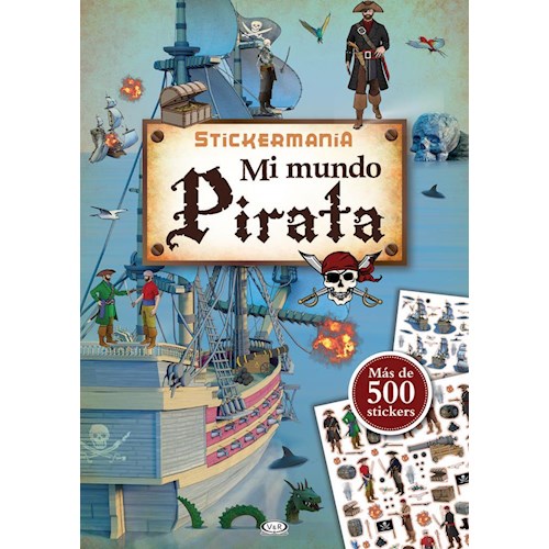 Papel STICKERMANIA, MI MUNDO PIRATA
