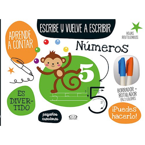 Papel ESCRIBE Y VUELVE A ESCRIBIR NUMEROS