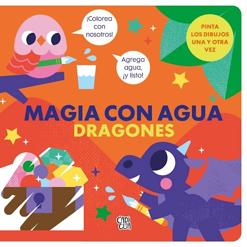Papel MAGIA CON AGUA - DRAGONES