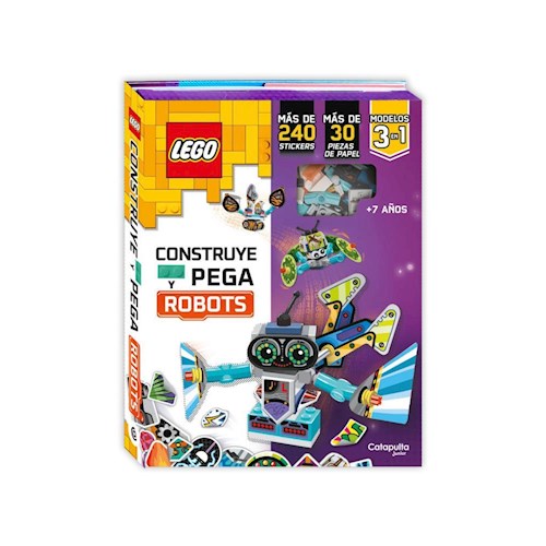 Papel LEGO: CONSTRUYE Y PEGA ROBOTS