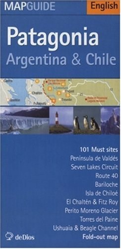 Papel PATAGONIA. ARGENTINA & CHILE MAPA GUIDE